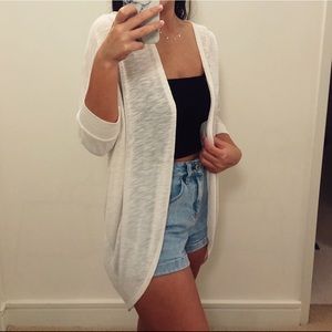 Forever 21 lightweight cream cardigan